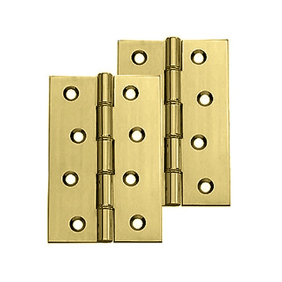 Carlisle Brass 4 Inch Double Washered Hinges, Polished Brass - HDSW2 (sold in pairs) 4 INCH - POLISHED BRASS
