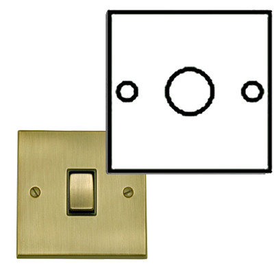 M Marcus Electrical Victorian Raised Plate 1 Gang Dimmer Switch, Antique Brass Finish, 250 Watts 0R 400 Watts - R91.971 ANTIQUE BRASS - 250 WATTS