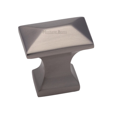 Heritage Brass Anvil Design Pyramid Cabinet Knob, Satin Nickel - C2232-SN SATIN NICKEL - 35mm