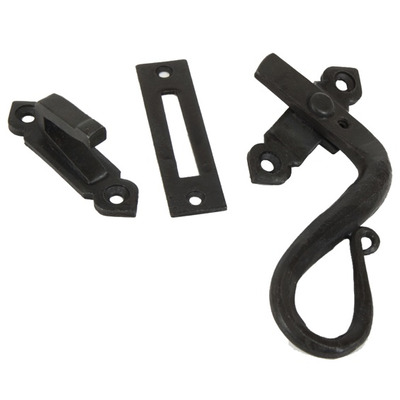 From The Anvil Left Or Right Handed Shepherds Crook Locking Window Fastener, Beeswax - 33476 BEESWAX - LEFT HAND