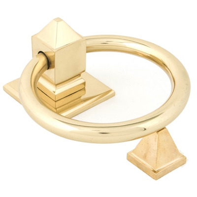 From The Anvil Ring Door Knocker, Polished Brass - 83836 POLISHED BRASS