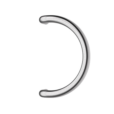 Mila Supa D Shape 30mm Diameter Grade 304 Pull Handle (330mm c/c), Brushed Satin Stainless Steel  - 573202 (sold in singles) BRUSHED SATIN STAINLESS STEEL - 330mm