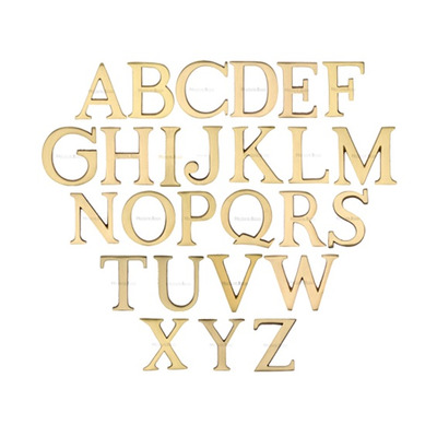 Heritage Brass A-Z Pin Fix Letters (51mm - 2"), Satin Brass - C1565 2-SB SATIN BRASS - A