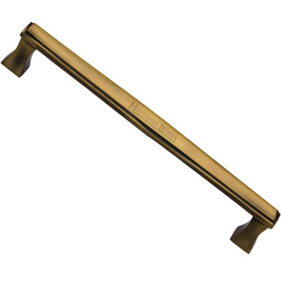 Heritage Brass Deco, Art Deco Style Pull Handles (279mm OR 432mm c/c), Antique Brass - V1334-AT ANTIQUE BRASS - 432mm c/c