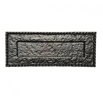 Kirkpatrick Black Antique Malleable Iron Letter Plate (Multiple Sizes) - AB1324 (B) BLACK ANTIQUE - 10.5" x 4"