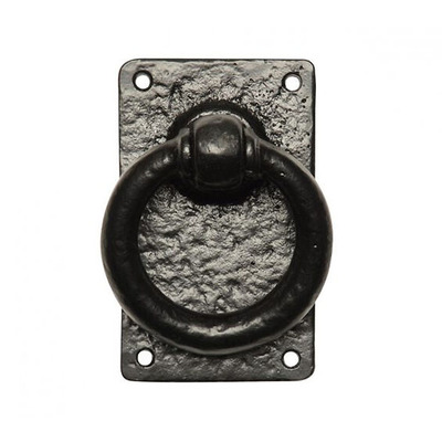 Kirkpatrick Black Antique Malleable Iron Gate latch (89mm Diameter) - AB717 BLACK ANTIQUE - 5"