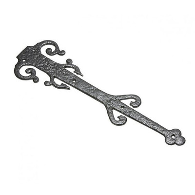 Kirkpatrick Black Antique Malleable Iron Hinge Front (8, 12 and 18 Inch) - AB821 (sold in pairs)  (B) BLACK ANTIQUE - 12"