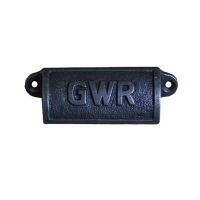 Cottingham GWR Cup Pull Handle (98mm), Antique Cast Iron - 70.088W.AI.098 ANTIQUE CAST IRON - 98mm