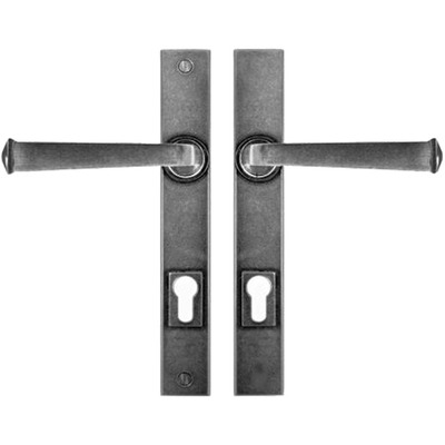 Finesse Allendale Un-Sprung Multipoint Door Handles, Pewter - FDMP 02 (sold in pairs) ENTRY
