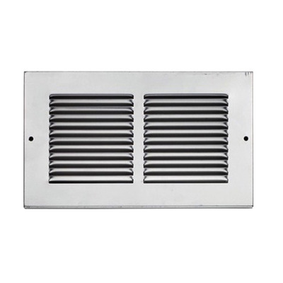 Eurospec Louvre Grills For Intumescent Air Transfer Grilles (Various Sizes), Silver - ES420 FOR INTUMESCENT ES404 - 225mm x 225mm