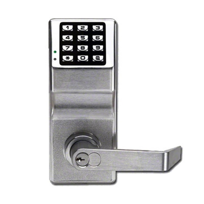 Alarm Lock Trilogy DL2700WP Battery Operated Digital Lock, Satin Chrome - L19700 SATIN CHROME