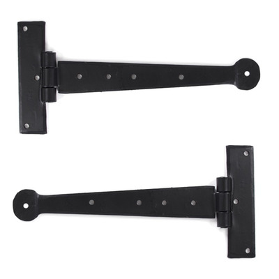 From The Anvil Penny End T-Hinge (Various Sizes), Black - 33986 (sold in pairs) 12" T-HINGE (PAIR), BLACK