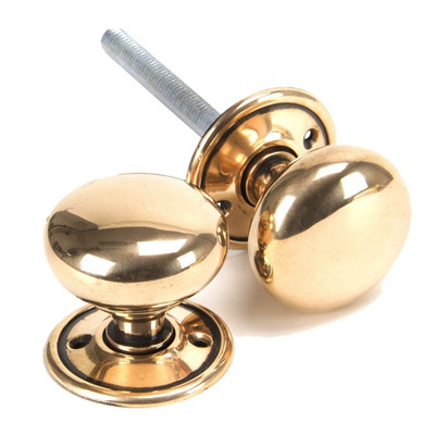 From The Anvil Mushroom (51mm) Mortice/Rim Knob Set, Polished Bronze - 91925 (sold in pairs) POLISHED BRONZE