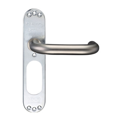 Zoo Hardware ZCS Architectural 22mm RTD Lever On Inner Backplate, Satin Stainless Steel - ZCSIP22SS (sold in pairs) SATIN STAINLESS STEEL