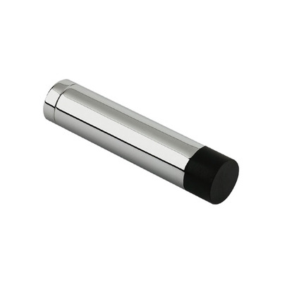 Zoo Hardware Cylinder Door Stop Without Rose (70mm), Polished Chrome - ZAB08CP POLISHED CHROME