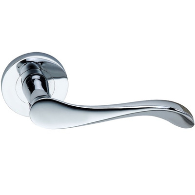 Spira Brass Rosalie Lever On Rose, Polished Chrome - SB1103PC (sold in pairs) POLISHED CHROME