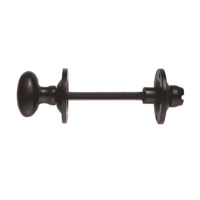 Carlisle Brass Oval Thumbturn & Release (5mm Spindle For Bathroom Lock), Black Antique - AA133BA BLACK ANTIQUE