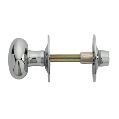 Carlisle Brass Oval Thumbturn & Release (4.5mm Spline Spindle), Polished Chrome - AA32CP POLISHED CHROME