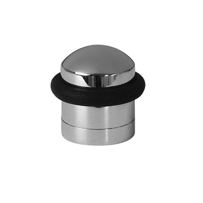 Carlisle Brass Floor Mounted Door Stop (35mm Height), Polished Chrome - DSF3020CP POLISHED CHROME