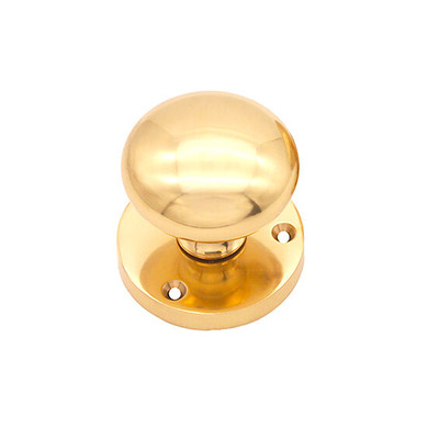 Spira Brass Victorian Mortice Door Knob (60mm), Polished Brass - SB2114PB (sold in pairs) POLISHED BRASS