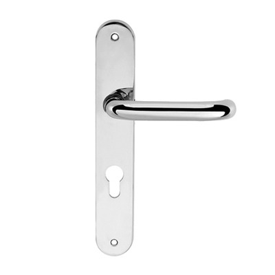 Atlantic CleanTouch RTD Solid Brass Safety Lever On Rounded Backplate, Polished Chrome - CTLOBRERTDPC (sold in pairs) POLISHED CHROME