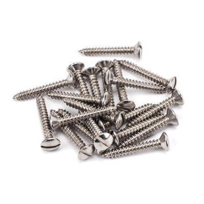 From The Anvil 6 x 1" Countersunk Raised Head Screws, Stainless Steel - 92311 (pack of 25) STAINLESS STEEL