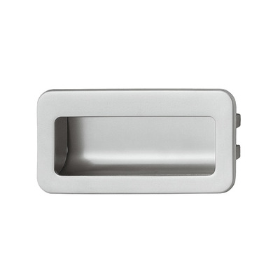 Hafele Avebury Inset Cupboard Door Pull (56mm x 110mm), Matt Nickel - 155.00.540 MATT NICKEL