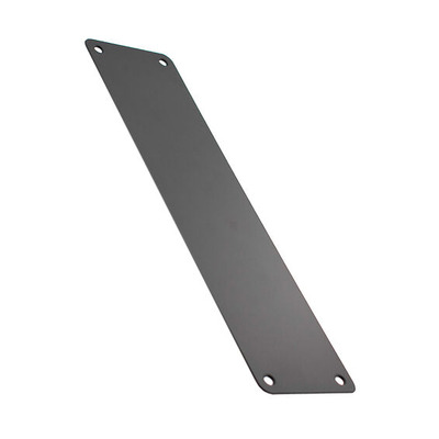 Atlantic Hardware Stainless Steel Commercial Finger Plates (Various Sizes), Matt Black - AFP30075MB MATT BLACK - 350mm x 75mm