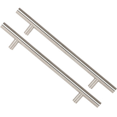From The Anvil Back To Back Fix T Bar Pull Handle (32mm Diameter), Grade 316 Satin Stainless Steel - 50226 (sold in pairs) SATIN STAINLESS STEEL - 1800mm