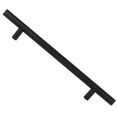 From The Anvil Bolt Fix T Bar Pull Handle (32mm Diameter), Grade 316 Matt Black Stainless Steel - 50255 MATT BLACK STAINLESS STEEL - 600mm