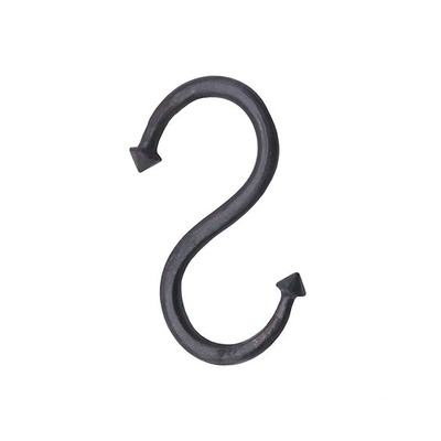 Spira Brass S-Hook (Small OR Large), Black Antique - FC811 BLACK ANTIQUE - SMALL
