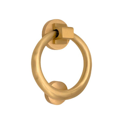Spira Brass Ring Door Knocker, Satin Brass - SB4104SB SATIN BRASS