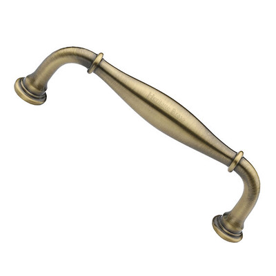Heritage Brass Henley Traditional Cabinet Pull Handle (102mm, 152mm OR 203mm C/C), Antique Brass - C3960-AT ANTIQUE BRASS - 102mm c/c
