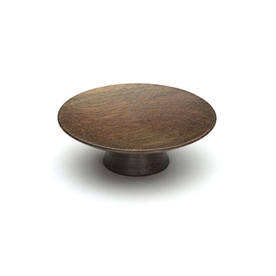 Heritage Brass Wooden Convex Cabinet Knob Olympia Design (50mm OR 65mm Diameter), Walnut Finish - W4343-50-WAL WALNUT FINISH - 50mm