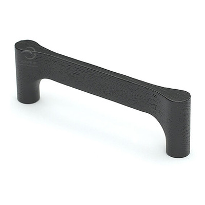 Heritage Brass Wooden Gio Cabinet Pull Handle (128mm, 160mm OR 224mm c/c), Black Ash Finish - W7827-128-ASH BLACK ASH FINISH - 128mm c/c