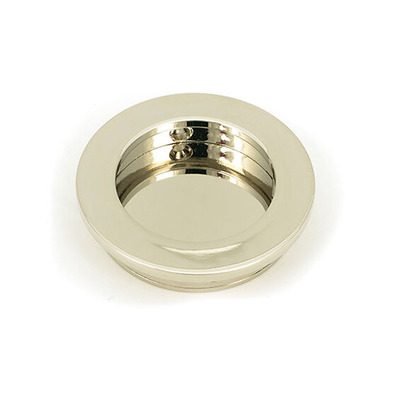 From The Anvil Plain Round Pull (60mm OR 75mm Diameter), Polished Nickel - 50162 POLISHED NICKEL - 75mm Diameter