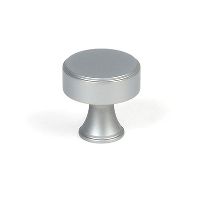 From The Anvil Scully Cabinet Knob (25mm, 32mm Or 38mm), Satin Chrome - 50540 SATIN CHROME - 38mm