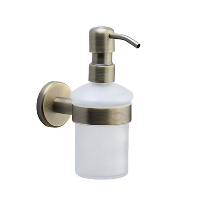 Heritage Brass Oxford Soap Dispenser With High Quality Pump, Matt Antique Brass - OXF-SOAP-MA MATT ANTIQUE BRASS