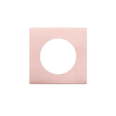 Zoo Hardware Spare Square Screw On Rose Pack (For ZPZ Handles), Tuscan Rose Gold - ZPZSQSR-TRG TUSCAN ROSE GOLD
