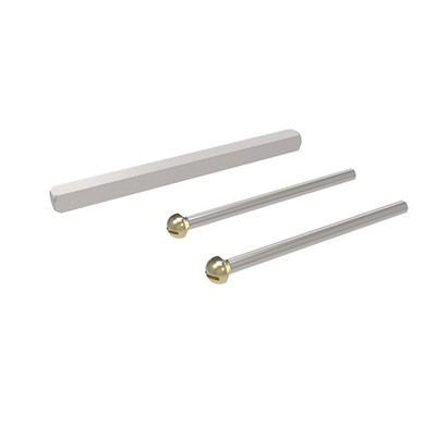 Mila Heritage Collection 70mm Fixing Pack For PVC Door, Polished Gold Finish - 702275 70mm DOOR PACK - POLISHED GOLD