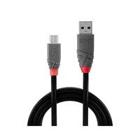 Image of Lindy 0.2m USB 2.0 Type A to Micro-B Cable, Anthra Line