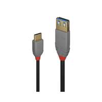 Image of Lindy 0.15m USB 3.2 Type C to A Adapter Cable, 10Gbps, Anthra Line
