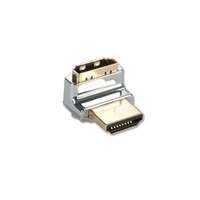 Image of Lindy CROMO HDMI Male to HDMI Female 90 Degree Right Angle Adapter - U