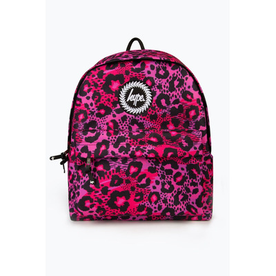 Hype Girls Pink Leopard Backpack
