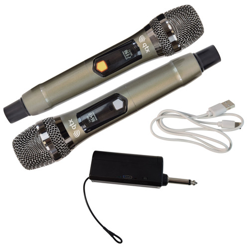 Dual UHF Handheld Microphone System