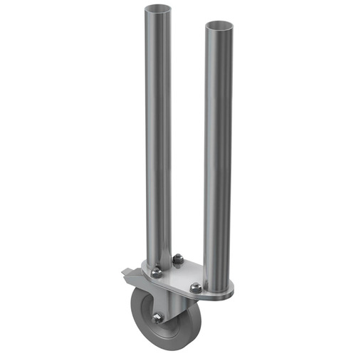 2 Way Round Legs with Castor - 0.6m