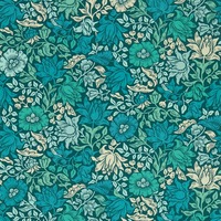 Image of William Morris Mallow Wallpaper Teal W0173/02