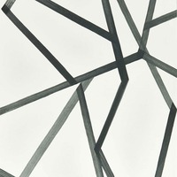 Image of Harlequin Sumi Geometric Wallpaper Pearl White and Charcoal HTEW112600