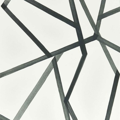 Harlequin Sumi Geometric Wallpaper Pearl White and Charcoal HTEW112600
