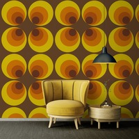 Image of Retro Wallpaper Yellow/Orange/Red/Brown AS Creation 701312